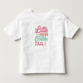 Camiseta De Bebé Little Miss Cotton Tail