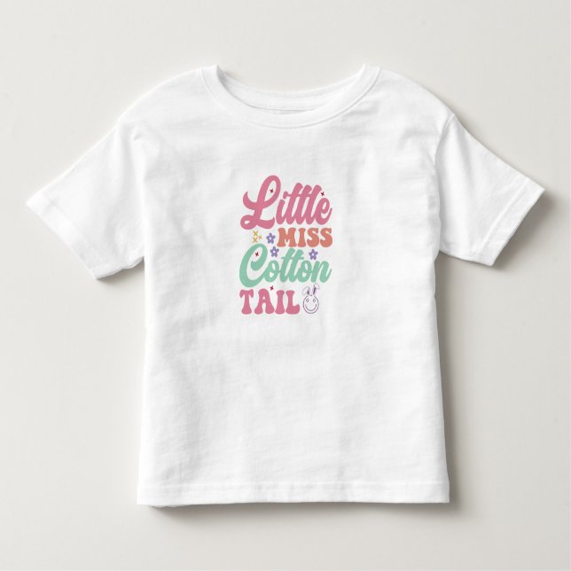 Camiseta De Bebé Little Miss Cotton Tail (Anverso)