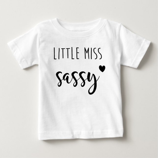 Camiseta De Bebé Little Miss Sassy T-Shirt (Anverso)