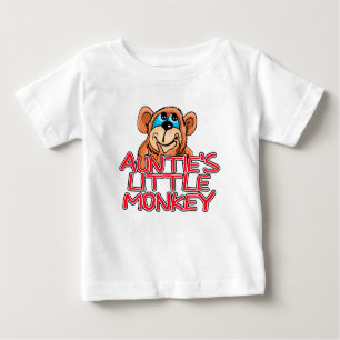Camiseta De Bebé Little Monkey de tía