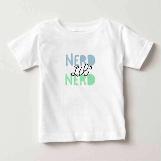 Camiseta De Bebé Little Nerd T-shirt  (Anverso)