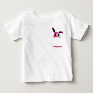 Camiseta De Bebé Little Paint Swirl Pocket Bunny