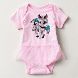 Camiseta De Bebé Little Personalizado Angel Cat