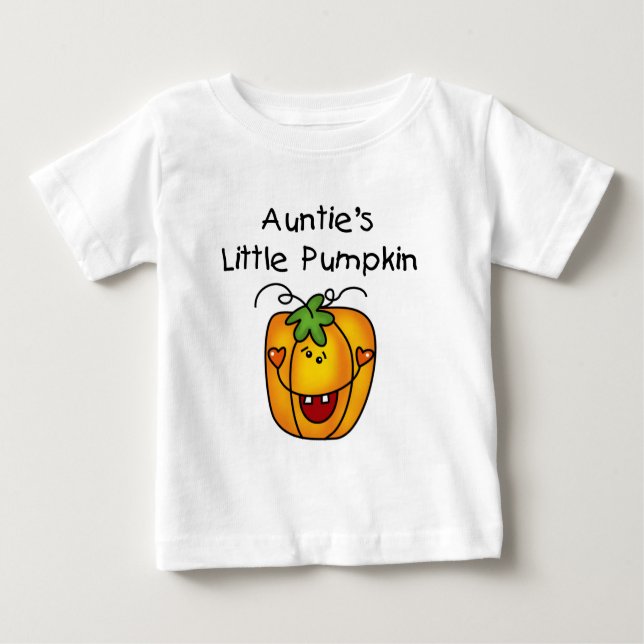 Camiseta De Bebé Little Pumpkin Tshirts y regalos de tía (Anverso)
