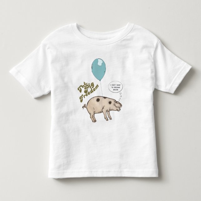 Camiseta De Bebé Little rose pig (Anverso)