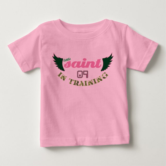 Camiseta De Bebé Little Saint in Training '09 (Anverso)