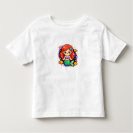 Camiseta De Bebé Little Sea Dreamer Mermaid – Cute Toddler Girl T-S