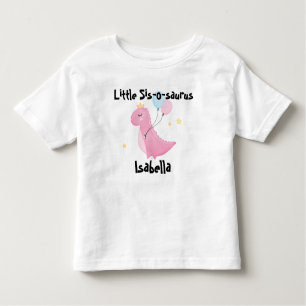 Camiseta De Bebé Little Sis-o-saurus