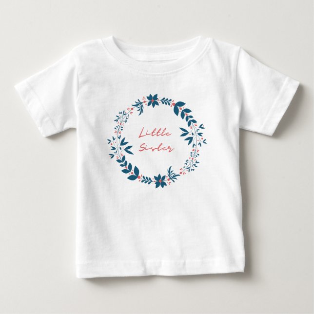 Camiseta De Bebé Little Sister Baby T-shirt (Anverso)