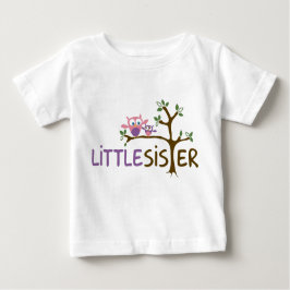 Camiseta De Bebé Little Sister Owl Series