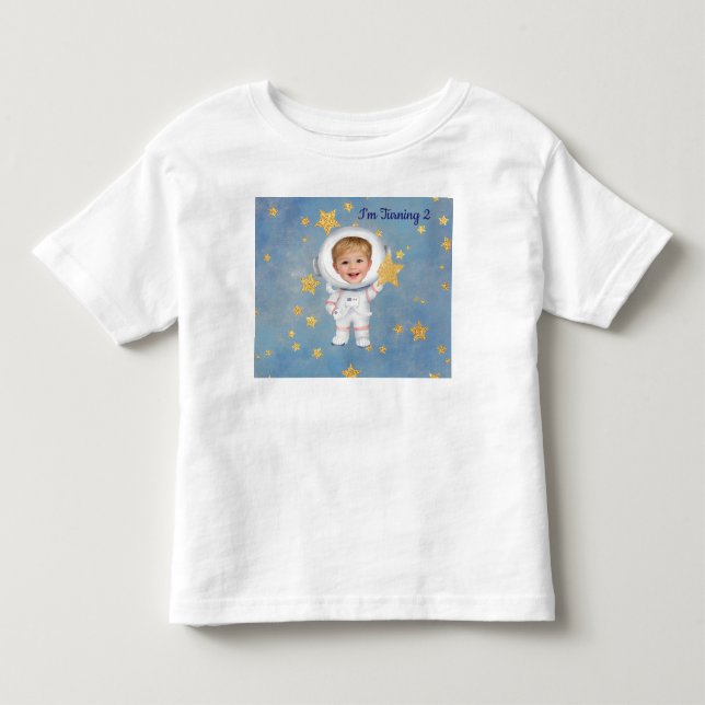 Camiseta De Bebé Little Star Astronaut Birthday T-Shirt (Anverso)