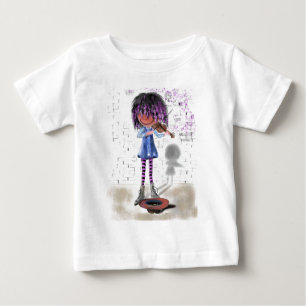 Camiseta De Bebé Little Violinist Baby T-Shirt Musical