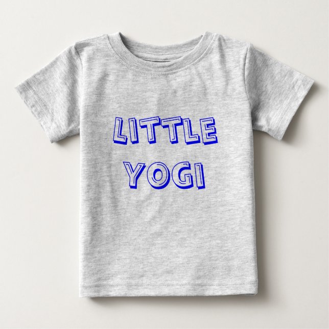 Camiseta De Bebé Little Yogi - Baby Yoga Clothes (Anverso)