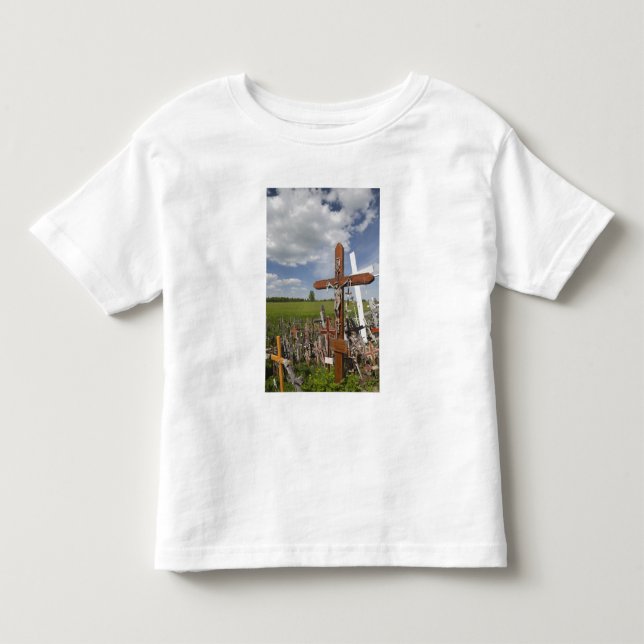 Camiseta De Bebé Lituania, Lituania Central, Siauliai, Colina (Anverso)