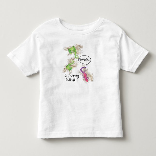 Camiseta De Bebé Lizares deslizantes Toddler Tee (Anverso)
