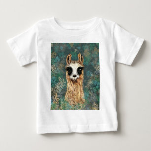 Camiseta De Bebé Llama a bebé curiosa - linda - sonrisa