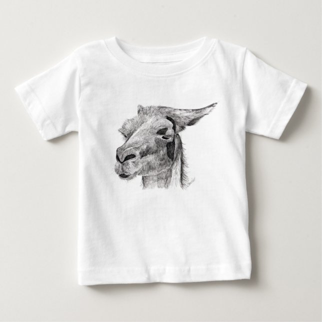 Camiseta De Bebé Llama amor (Anverso)