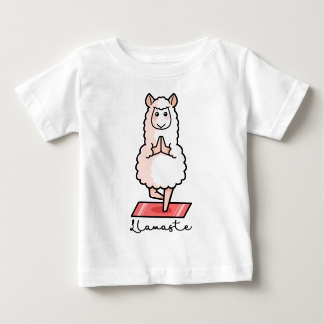 Camiseta De Bebé Llama de la yoga - Llamaste (Anverso)