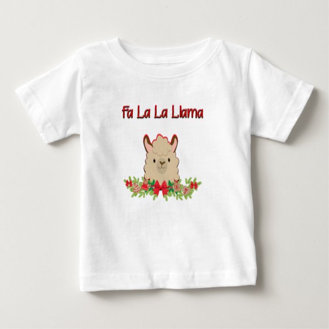 Camiseta De Bebé Llama del la del La del Fa (Anverso)