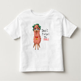 Camiseta De Bebé llama en Navidades Toddler T-shirt
