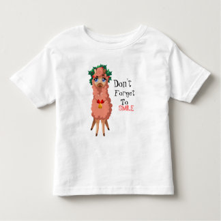 Camiseta De Bebé llama en Navidades Toddler T-shirt