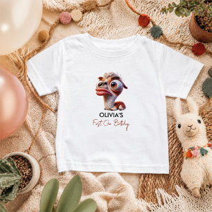 Camiseta De Bebé Llama Fiesta Caricatura Divertida Cumpleaños 1