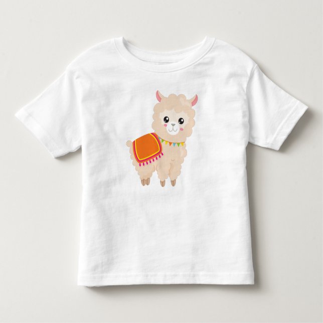 Camiseta De Bebé Llama mexicana, llama cuta, alpaca cuta, llama beb (Anverso)