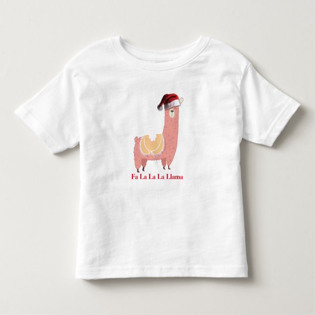 Camiseta De Bebé Llama navidades (Anverso)