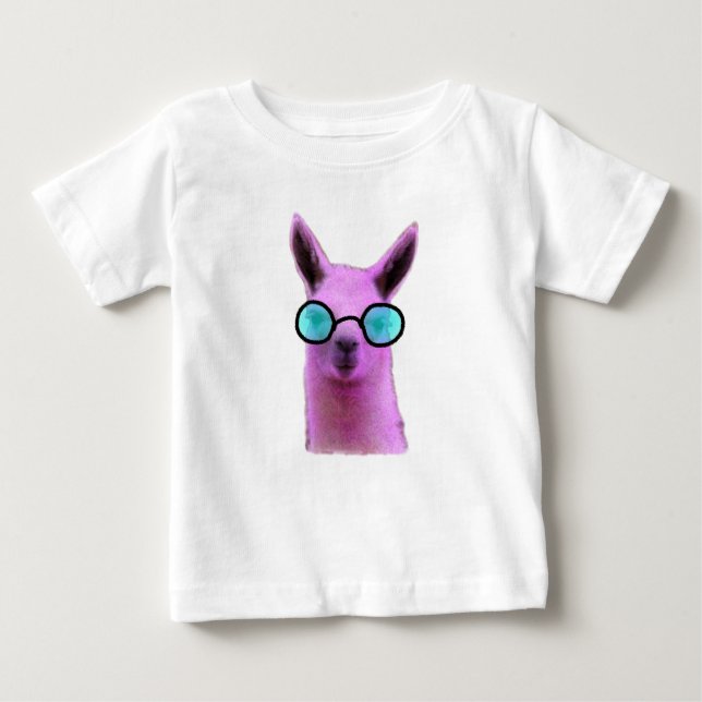 Camiseta De Bebé Llama rosa Guay! (Anverso)