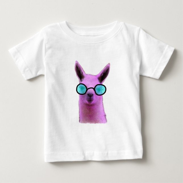Camiseta De Bebé Llama rosa Guay! (Anverso)
