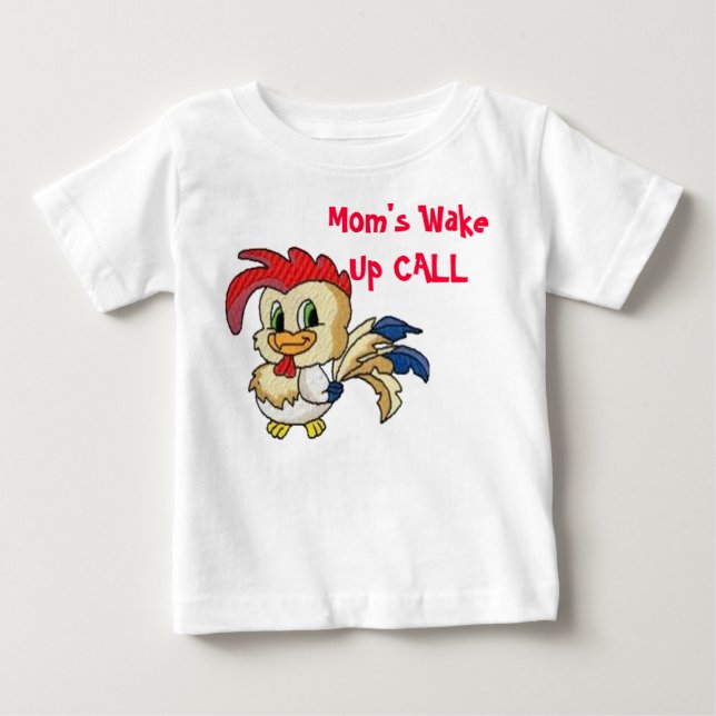 Camiseta De Bebé LLAMADA de despertar de mamá (Anverso)