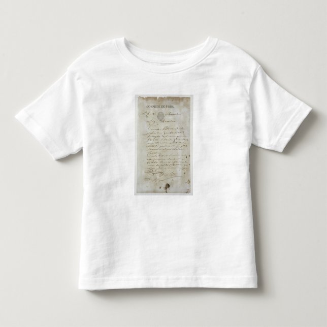 Camiseta De Bebé Llamada de Maximiliano de Robespierre (Anverso)