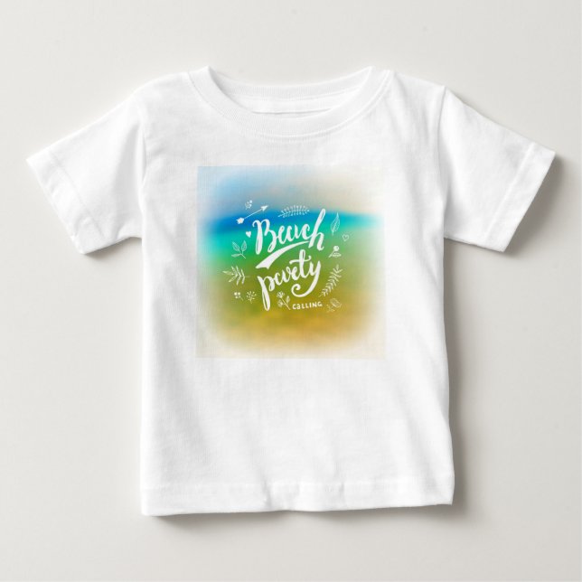 Camiseta De Bebé Llamadas de Fiesta de playa (Anverso)