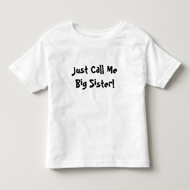 Camiseta De Bebé ¡Llámame Gran Hermana! (Anverso)