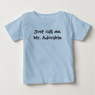 Camiseta De Bebé Llámame Sr. Adorable
