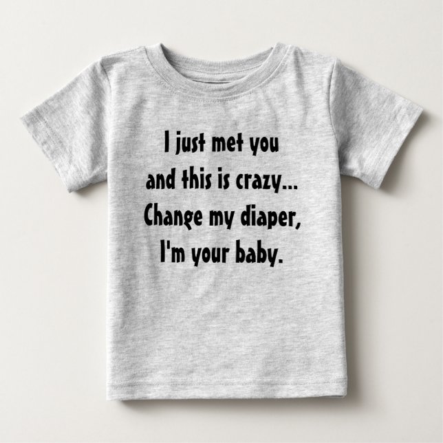 Camiseta De Bebé Llamar a mí (Anverso)