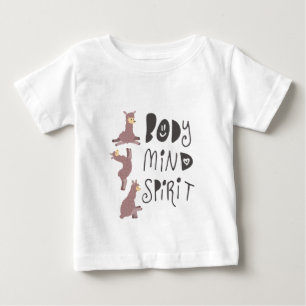 Camiseta De Bebé Llamas de yoga