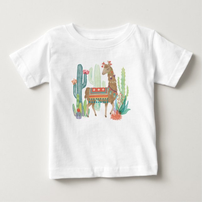 Camiseta De Bebé Llamas preciosas III (Anverso)