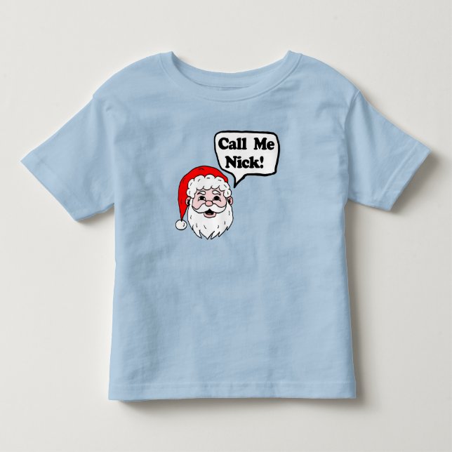 Camiseta De Bebé Llame a Nick Santa (Anverso)