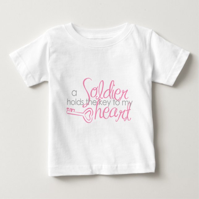 Camiseta De Bebé Llave a mi corazón (Anverso)