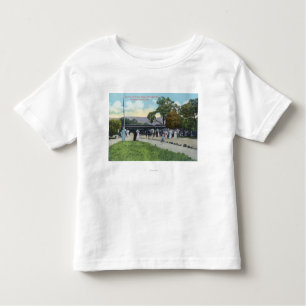 Camiseta De Bebé Llegada del tren en las aguas termales de Boyes