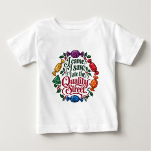 Camiseta De Bebé Llegué, Vi, Me Comí la Calidad de la Navidad en Ca
