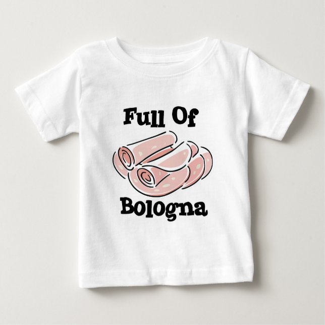 Camiseta De Bebé lleno de bolonia (Anverso)