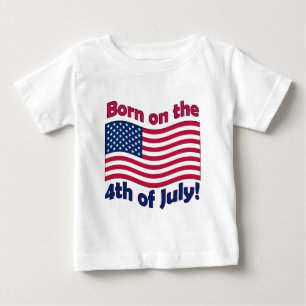 Camiseta De Bebé Llevado en el 4to de la camiseta	del niño de juli