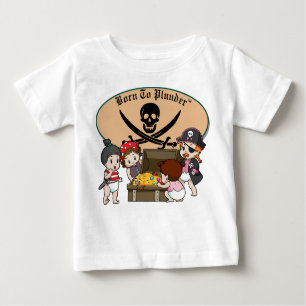 Camiseta De Bebé Llevado pillar - piratas y tesoro de la niña