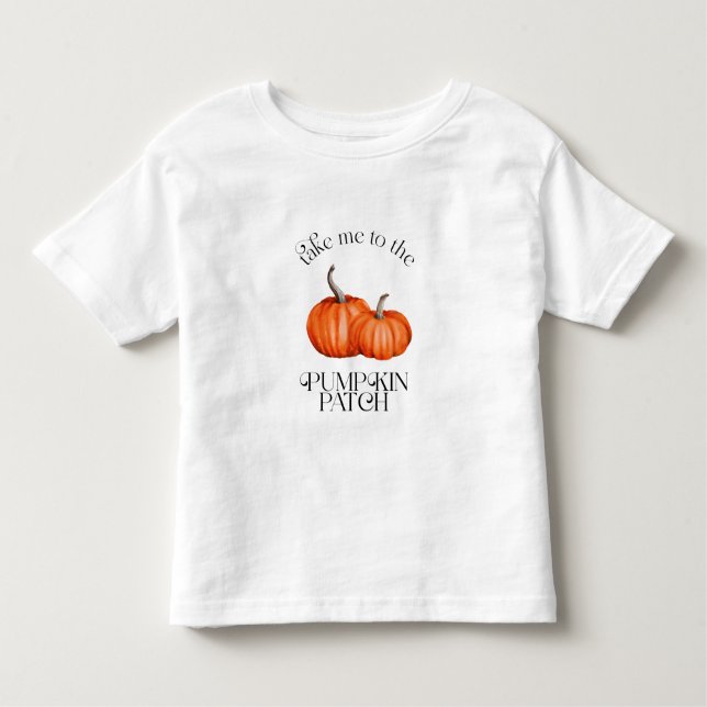 Camiseta De Bebé Llévame A La Caída Del Parche De La Calabaza (Anverso)