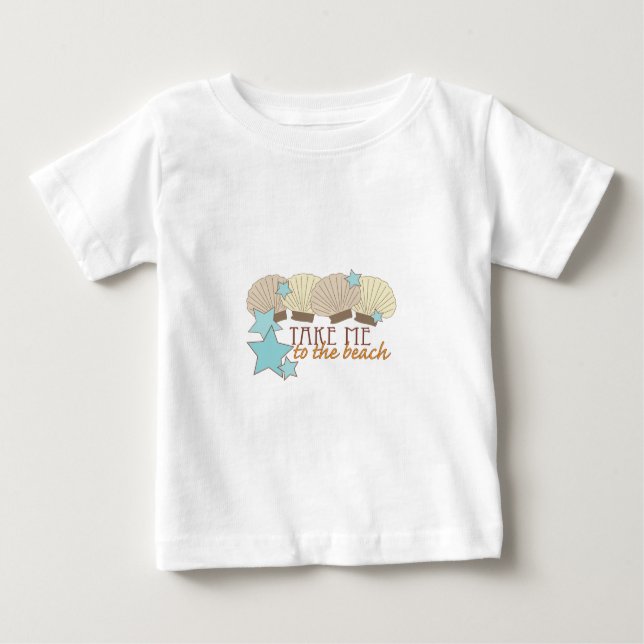 Camiseta De Bebé Lléveme a la playa (Anverso)