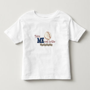 Camiseta De Bebé Lléveme hacia fuera al juego de pelota