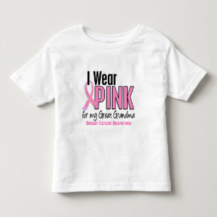 Camiseta De Bebé Llevo el rosa para mi gran cáncer de pecho de la