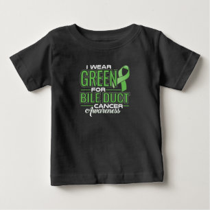 CAMISETA DE BEBÉ LLEVO EL VERDE PARA LA CONCIENCIA HEPÁTICA DEL